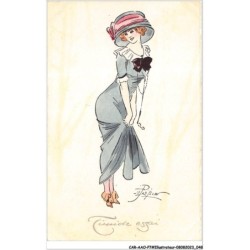 CAR-AAOP7-0559 - ILLUSTRATEUR - UNE FEMME BIEN HABILLE- PREJELAN