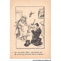 CAR-AAOP7-0603 - ILLUSTRATEUR - UNE FEMME ENCEINTE & UN HOMME