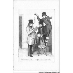 CAR-AAOP7-0595 - ILLUSTRATEUR - TROIS HOMMES , UNE CHAISE-DAUMIER