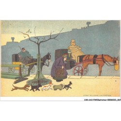 CAR-AAOP1-0033 - ILLUSTRATEUR - DES VOITURIERS , UNE VIEILLE DAME , DES CHIENS