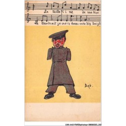 CAR-AAOP1-0007 - ILLUSTRATEUR - UN HOMME CHANTANT DEBOUT - DAB
