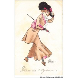 CAR-AAOP7-0556 - ILLUSTRATEUR - UNE FEMME BIEN HABILLE - PREJELAN