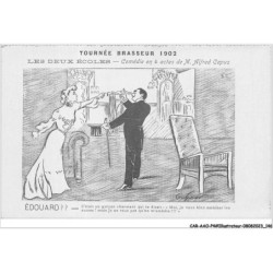 CAR-AAOP4-0359 - ILLUSTRATEUR - UN COUPLE, UNE DISCUSSION.TOURNE BRASSEUR 1902