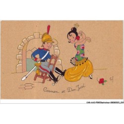 CAR-AAOP5-0379 - ILLUSTRATEUR - UN SOLDAT, UNE FEMME ,UNE CHAISE