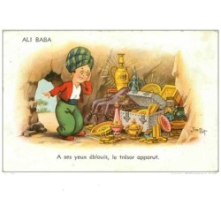 ILLUSTRATEURS.n°873.JIM PATT.ALI BABA.DECOUVRANT LE TRESOR