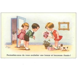 ILLUSTRATEURS.n°874.JIM PATT.PERMETTEZ NOUS DE VOUS SOUHAITER UNE BONNE ET HEUREUSE ANNEE