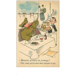 ILLUSTRATEURS.n°9135.COLLECTION COMIQUE MILITAIRE.SOLDAT DINANT,PRENANT DU FROMAGE PUANT