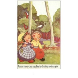 ILLUSTRATEURS.n°907.ILDA.NOUS N'IRONS PLUS AUX BOIS,LES LAURIERS SONT COUPES