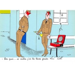 illustrateur. n°105349 .rene caille .cpsm .ben quoi ... ce matin j ai les levres gercees .