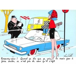 illustrateur. n°105363 .rene caille .cpsm .rassurez vous! quand je dis que je ... qu il s agit .
