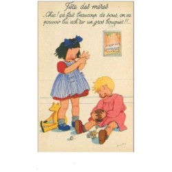 ILLUSTRATEURS.n°9094.FETE DES MERES.CHIC CA FAIT BEAUCOUP DE SOUS ON VA POUVOIR LUI ACHETER UN GROS BOUQUET