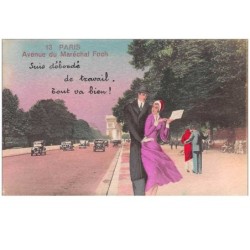illustrateur . n°46512 . avenue du marechal foch .illustration sur photo.surrealisme.montage