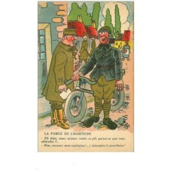ILLUSTRATEURS.n°9154.COLLECTION COMIQUE MILITAIRE.LA FORCE DE L'HABITUDE.SOLDAT FACTEUR