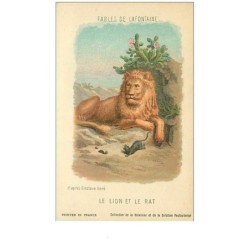 ILLUSTRATEURS.n°670.D'APRES GUSTAVE DORE.FABLES DE LAFONTAINE.LE LION ET LE RAT