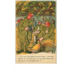 ILLUSTRATEURS.n°9151.COLLECTION COMIQUE MILITAIRE.SOLDATS DANS LE FOIN
