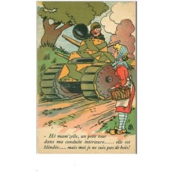 ILLUSTRATEURS.n°9143.COLLECTION COMIQUE MILITAIRE.SOLDAT DRAGUANT UNE JEUNE FEMME
