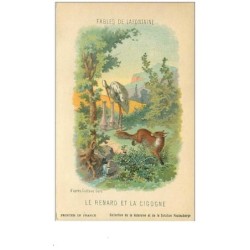 ILLUSTRATEURS.n°667.D'APRES GUSTAVE DORE.FABLES DE LAFONTAINE.LE RENARD ET LA CIGOGNE