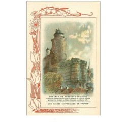 35.CHATEAU DE FOUGERES. n°20 bis.les ruines historiques de france.biscuits rouchier-bazel angouleme.