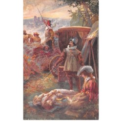 Illustrateur - n°87686 - J. Céas et Fils - Valence - Femme près d'un mousquetaire mort