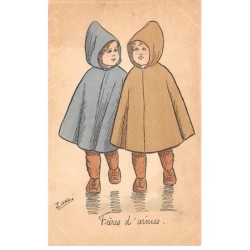 Illustrateur - n°87639 - Zane - Frères d'Armes - Enfants sous la pluie