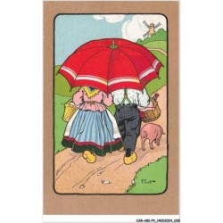 CAR-ABIP4-0292-ILLUSTRATEUR - Pinot - un gaçcon et une fille sous un parapluie