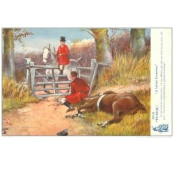 ILLUSTRATEURS.n°2704.OILETTE.FROM PUNCH.A LITTLE LEARNING.HIPPISME.EQUITATION