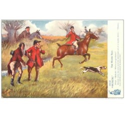 ILLUSTRATEURS.n°2708.OILETTE.FROM PUNCH.THE WATER TEST.HIPPISME.EQUITATION