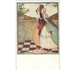 ILLUSTRATEURS.n°23483.RIE CRAMER.LE TEMPS JADIS.LA PROMENADE