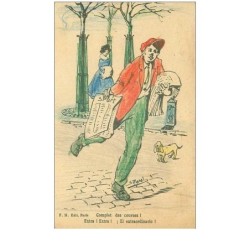 ILLUSTRATEURS.n°23695.S MORE.EXTRA.EXTRA.EL EXTRAORDINARIO.HOMME VENDANT DES JOURNEAUX