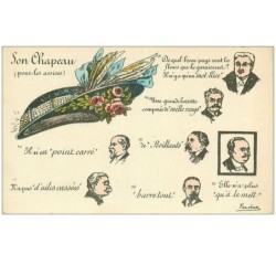 ILLUSTRATEURS.n°24487.FERCHAM.SON CHAPEAU (POUR LES ASSISES)