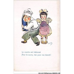 CAR-AAOP4-0315 - ILLUSTRATEUR - UN CUISINIER & UNE SERVEUSE - LOUTAN