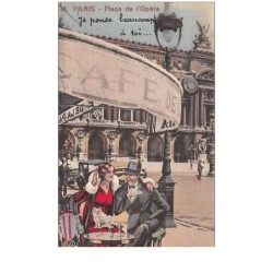 illustrateur . n°46509 . place de l opera .illustration sur photo.surrealisme.montage