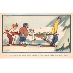 Illustrateur - n°66812 - Lelly - Une paire skis toute neuve et qui avait coûté un prix fou ...