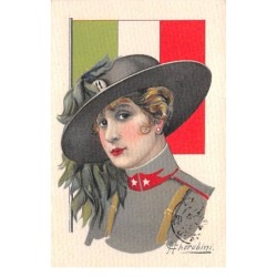 Illustrateur - n°65597 - Cherubini 790-1 - Jeune femme en tenue militaire - Italie