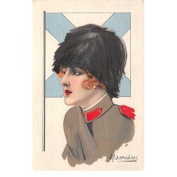 Illustrateur - n°65599 - Cherubini 790-8 - Jeune femme en tenue militaire - Russe