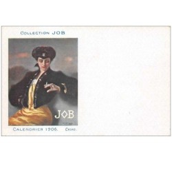illustrateur. n°45431 . calendrier 1906 .casas . collection job . publicitaire . genre mucha . cigarette