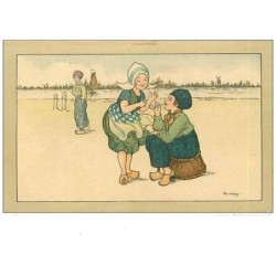 ILLUSTRATEURS.n°903.SCENE.HOMME FUMANT LA PIPE