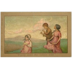 ILLUSTRATEURS.n°9000.BARHAM.PIPING DOWN THE VALLEYS WILD.ENFANTS SE PROMENANT