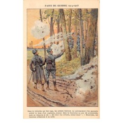 Illustrateur - n°65629 - Job - Faits de Guerre 1914-1915 - Officiers Héroiques - Sous la mitraille ...
