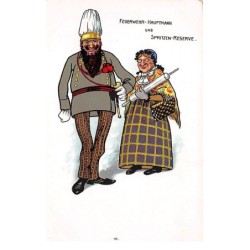 Illustrateur - n°66781 - Feuerwehr-Hauptmann und Spritzen-Reserve