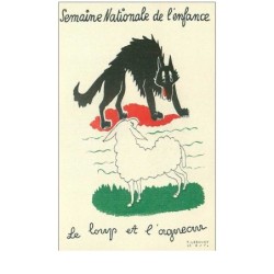 ILLUSTRATEURS.n°31512.F LESOURT.LE LOUP ET L'AGNEAU