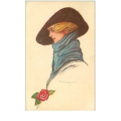 ILLUSTRATEURS.n°31497.FEMME CHAPOTEE