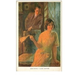 ILLUSTRATEURS.n°3450.LOVE SIGNAL.I LOVE ANOTHER.FEMME ET HOMME