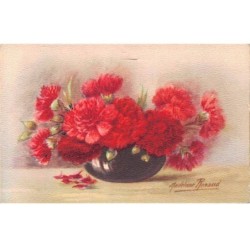 Illustrateur - n°86158 - Madeleine Renaud - Oeillets dans un vase