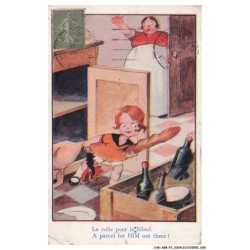 CAR-AEBP2-0067-ILLUSTRATEUR - LE COLIS POUR LE FILLEUL - A PARCEL FOR HIM OUT THERE