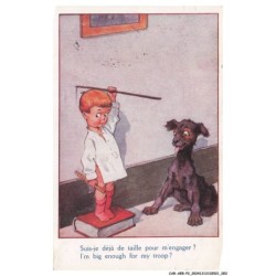 CAR-AEBP2-0072-ILLUSTRATEUR - SUIS-JE DEJA DE TAILLE POUR M'ENGAGER - I'M BIG ENOUGH FOR MY TROOP