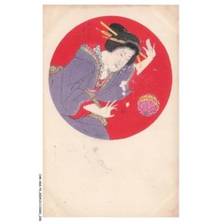 CAR-ADXP3-0094-ILLUSTRATEUR - ESTAMPE DE FEMME MOKUHAN - JAPONAISE