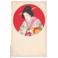 CAR-ADXP3-0091-ILLUSTRATEUR - ESTAMPE DE FEMME MOKUHAN - JAPONAISE