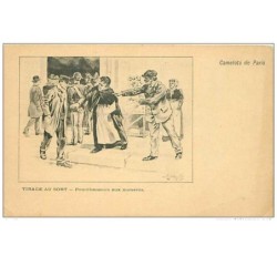 ILLUSTRATEURS.n°576.CAMELOTS DE PARIS.TIRAGE AU SORT.POURCHASSEURS AUX NUMEROS