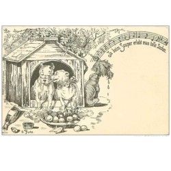 ILLUSTRATEURS.n°562.O FUCHS.CHIENS ET PARTITION